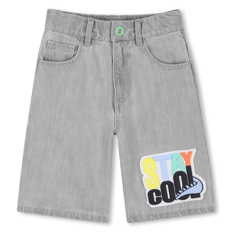 BERMUDA GRIGIO CON STAMPA BILLIEBLUSH - Angel Luxury