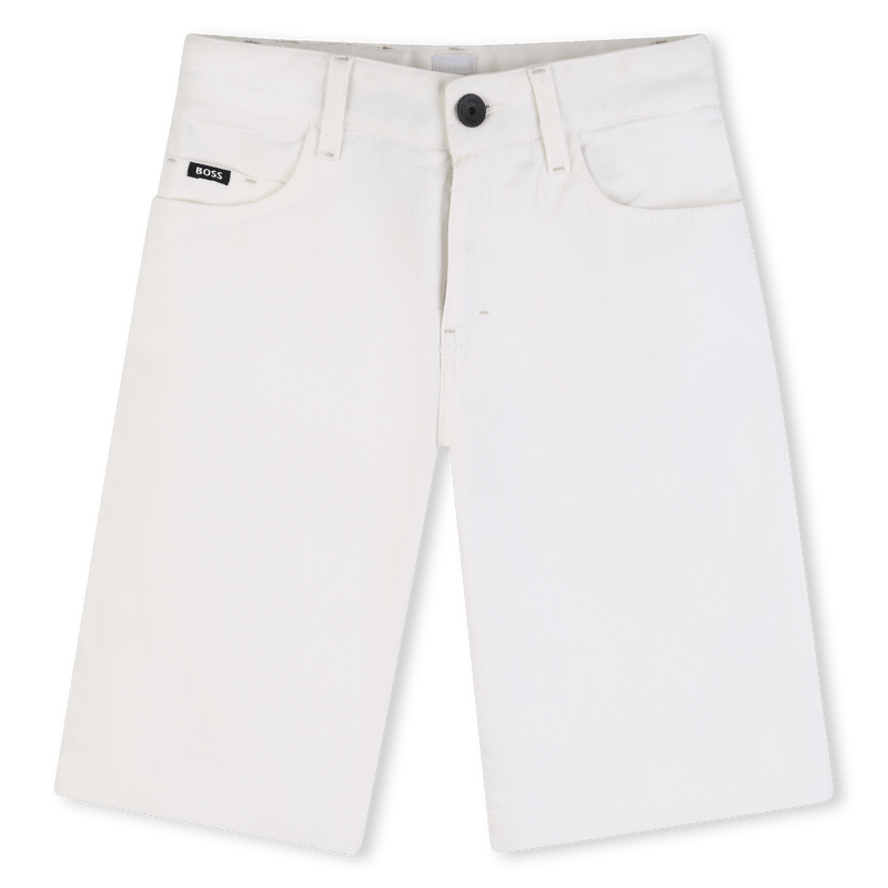 BERMUDA IN DENIM BIANCO BOSS - Angel Luxury