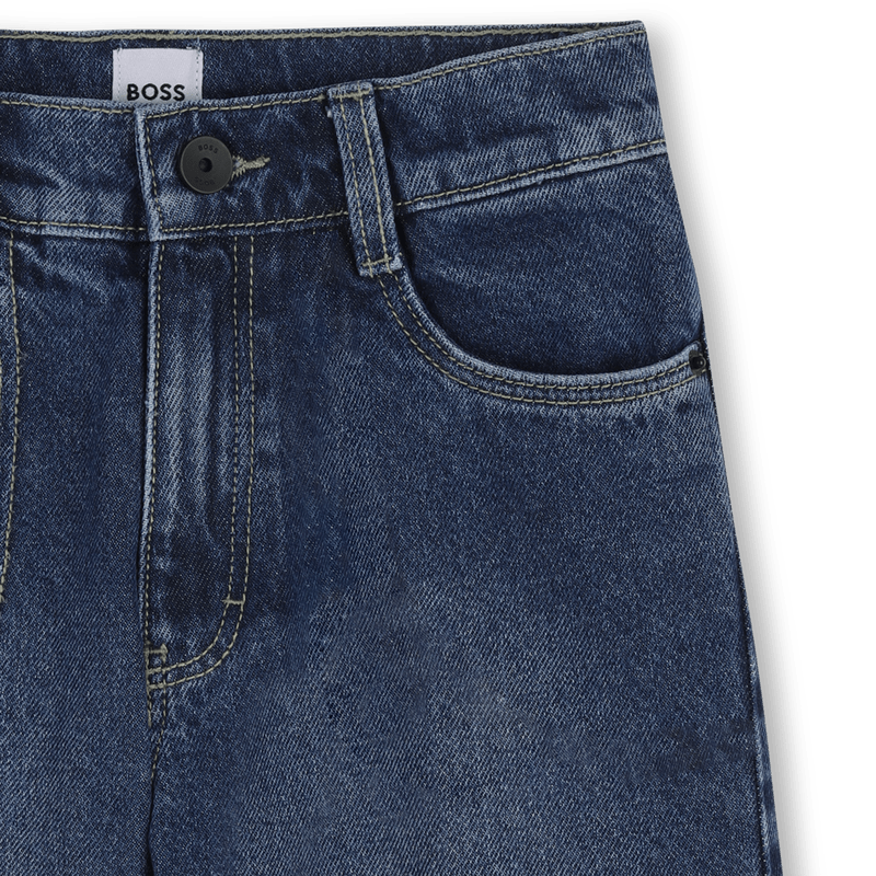 BERMUDA IN DENIM BLU BOSS - Angel Luxury