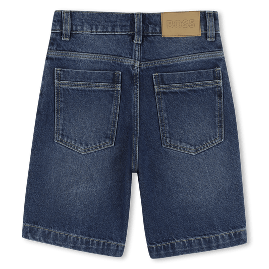 BERMUDA IN DENIM BLU BOSS - Angel Luxury