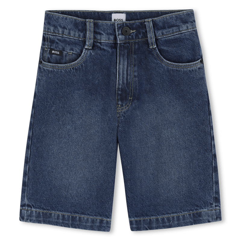 BERMUDA IN DENIM BLU BOSS - Angel Luxury