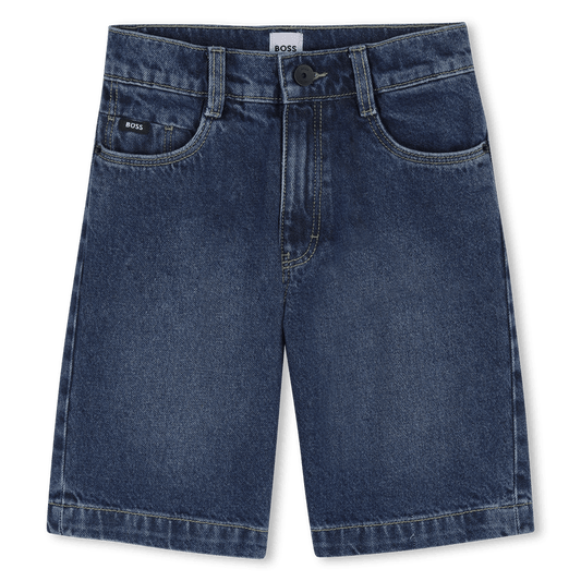 BERMUDA IN DENIM BLU BOSS - Angel Luxury