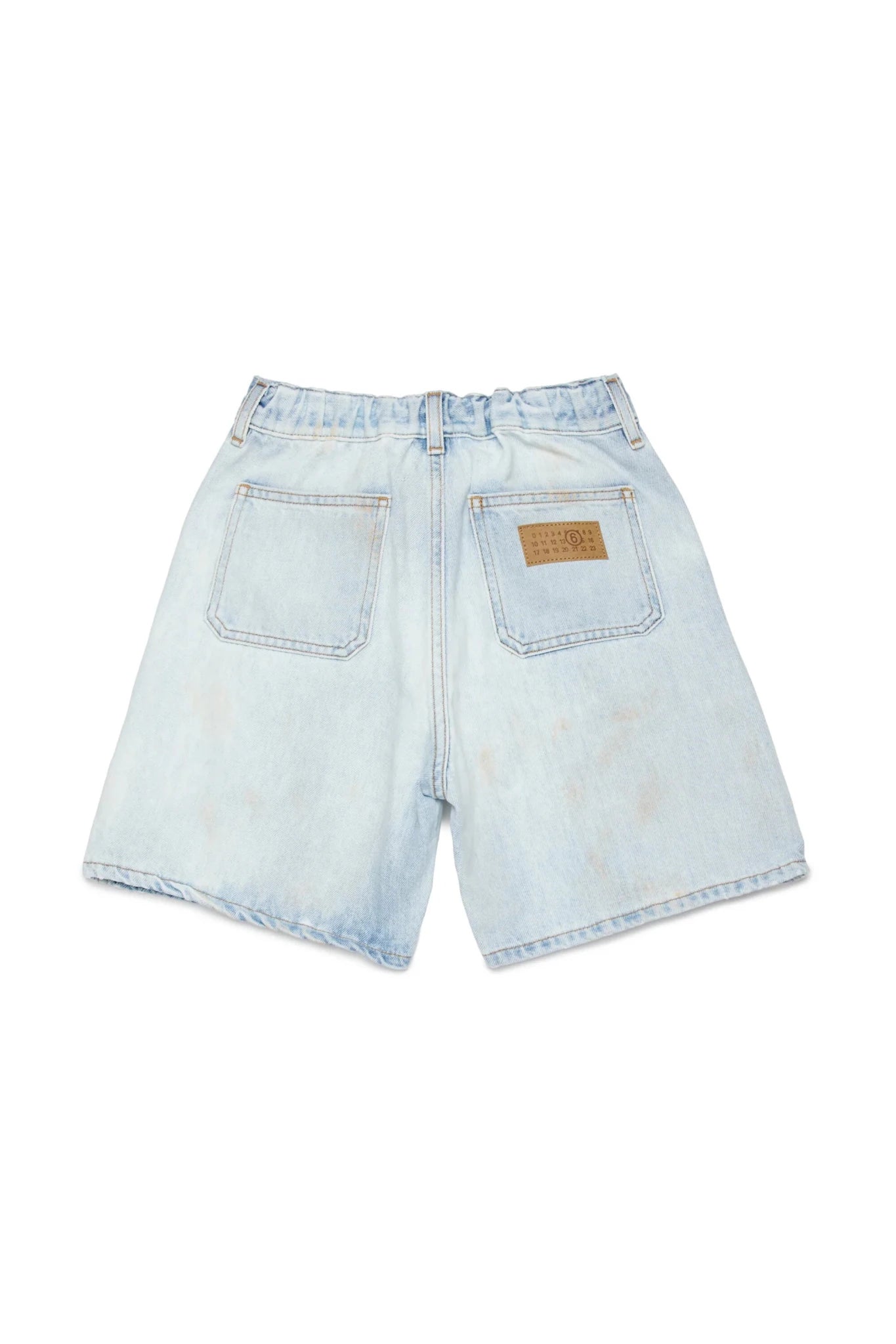 BERMUDA IN DENIM CHIARO EFFETTO SABBIATO MAISON MARGIELA - Angel Luxury