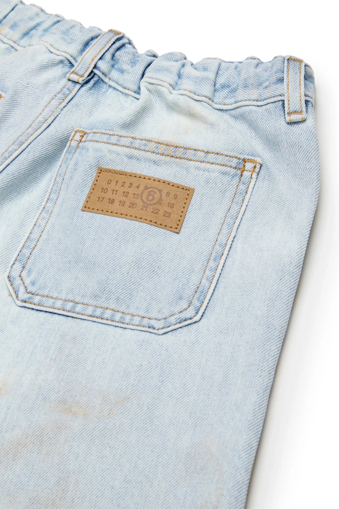 BERMUDA IN DENIM CHIARO EFFETTO SABBIATO MAISON MARGIELA - Angel Luxury