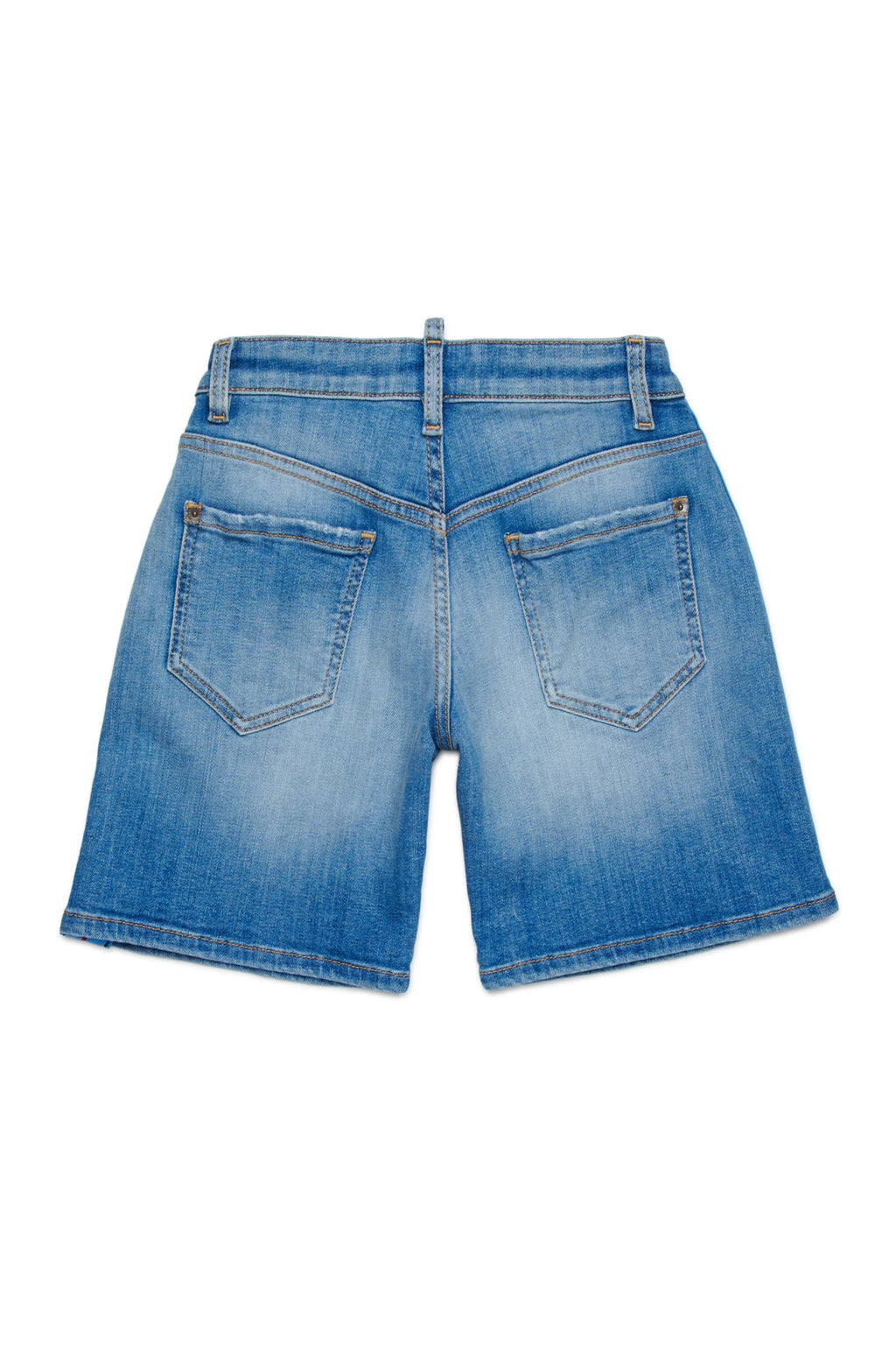 BERMUDA IN DENIM CON BANDE LATERALI DSQUARED2 - Angel Luxury