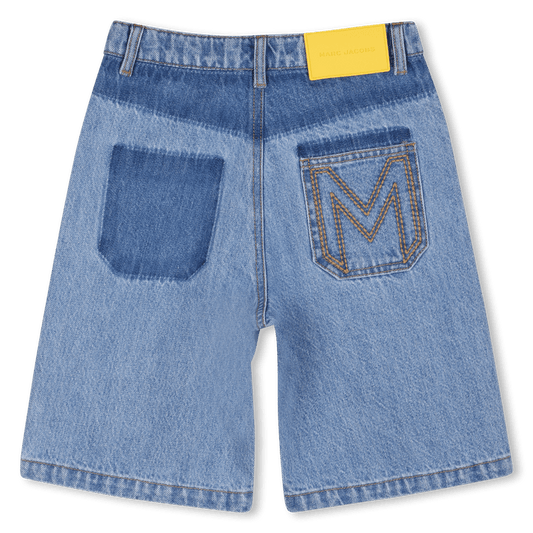 BERMUDA IN DENIM CON TOPPA SUL DAVANTI MARC JACOBS - Angel Luxury