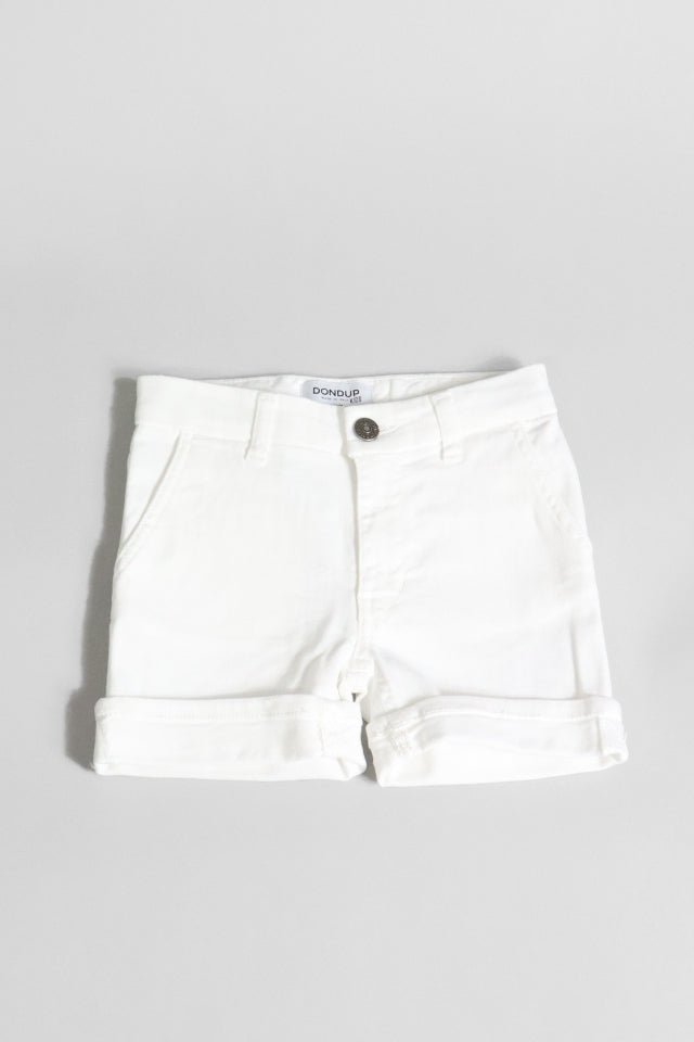 Bermuda in denim Dondup bianco - Angel Luxury