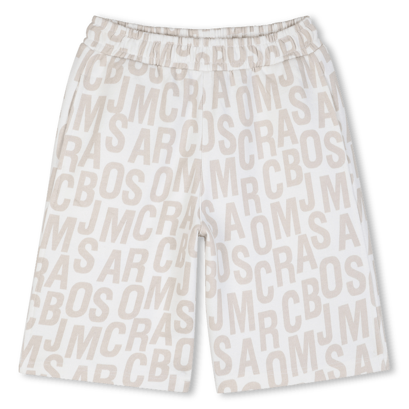 BERMUDA IN FELPA BEIGE LOGATO MARC JACOBS - Angel Luxury