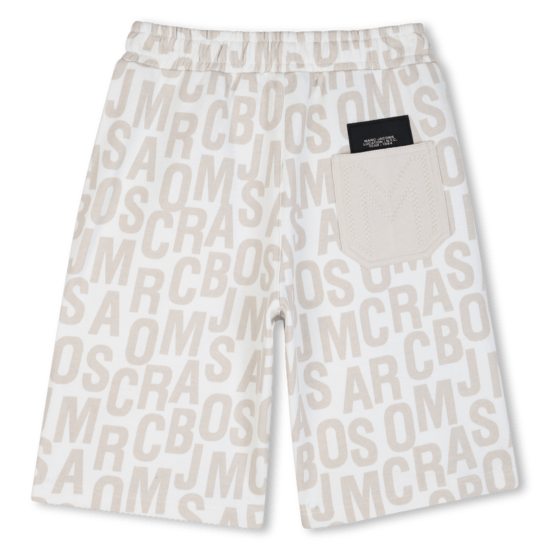 BERMUDA IN FELPA BEIGE LOGATO MARC JACOBS - Angel Luxury