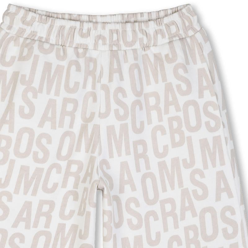 BERMUDA IN FELPA BEIGE LOGATO MARC JACOBS - Angel Luxury