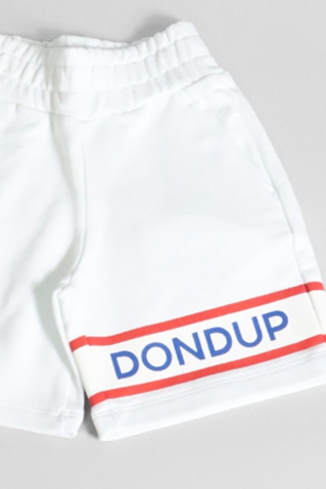 Bermuda in felpa Dondup bianco - Angel Luxury