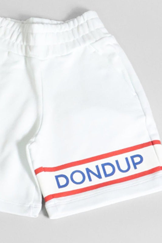 Bermuda in felpa Dondup bianco - Angel Luxury