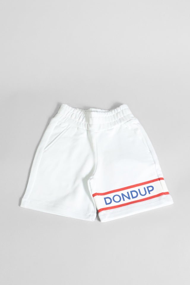 Bermuda in felpa Dondup bianco - Angel Luxury