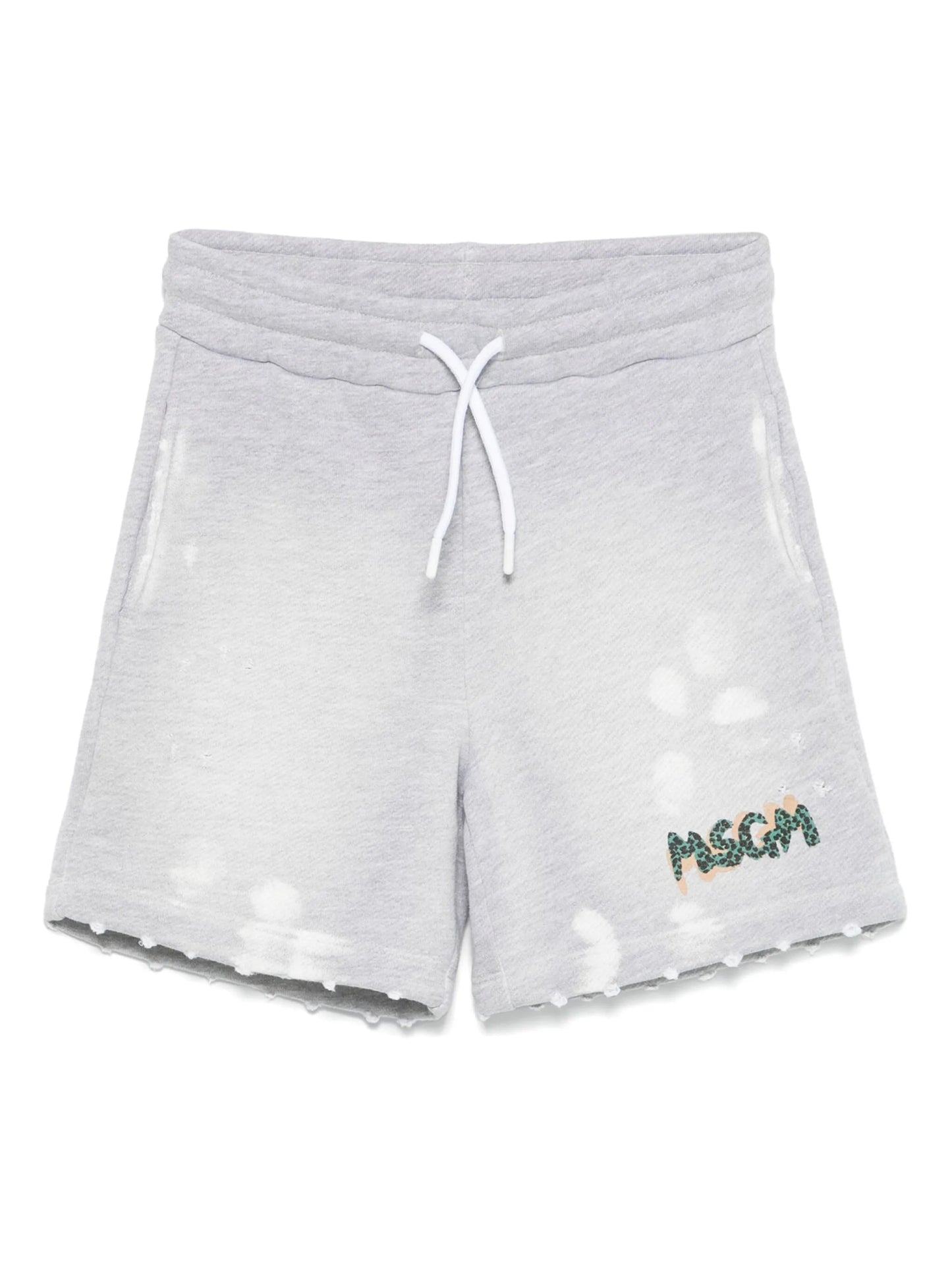 BERMUDA IN FELPA GRIGIO MSGM - Angel Luxury