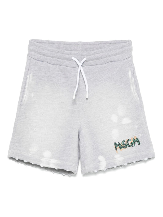 BERMUDA IN FELPA GRIGIO MSGM - Angel Luxury