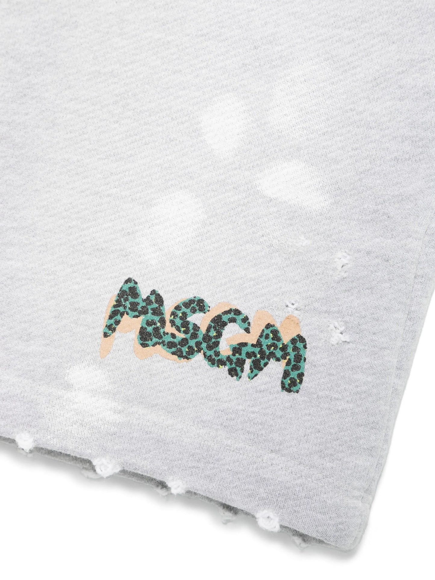 BERMUDA IN FELPA GRIGIO MSGM - Angel Luxury