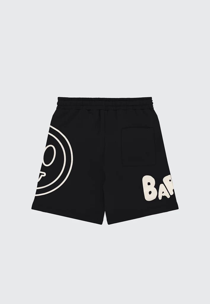 BERMUDA NERO CON LOGO BIANCO BARROW - Angel Luxury