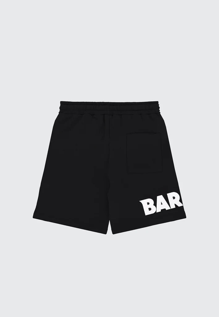BERMUDA NERO CON LOGO BIANCO BARROW - Angel Luxury