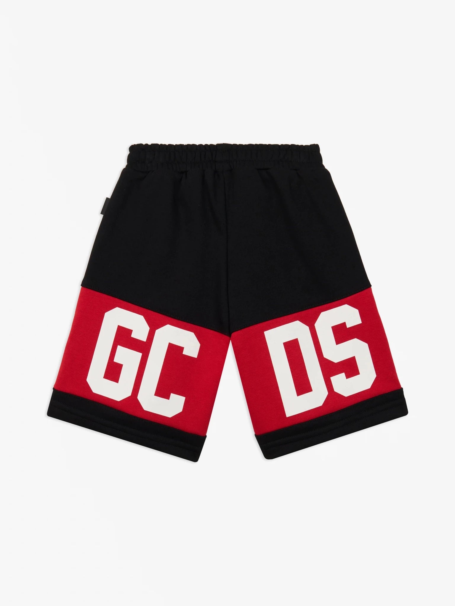 BERMUDA NERO CON LOGO ROSSO - BIANCO GCDS - Angel Luxury