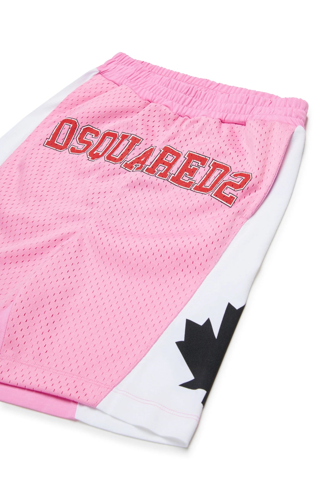 BERMUDA ROSA STILE BASKET CON LOGO DSQUARED2 - Angel Luxury