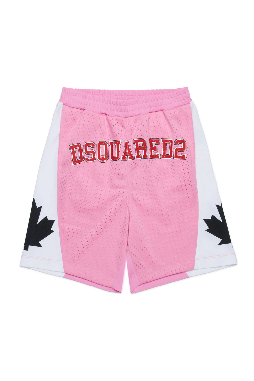 BERMUDA ROSA STILE BASKET CON LOGO DSQUARED2 - Angel Luxury