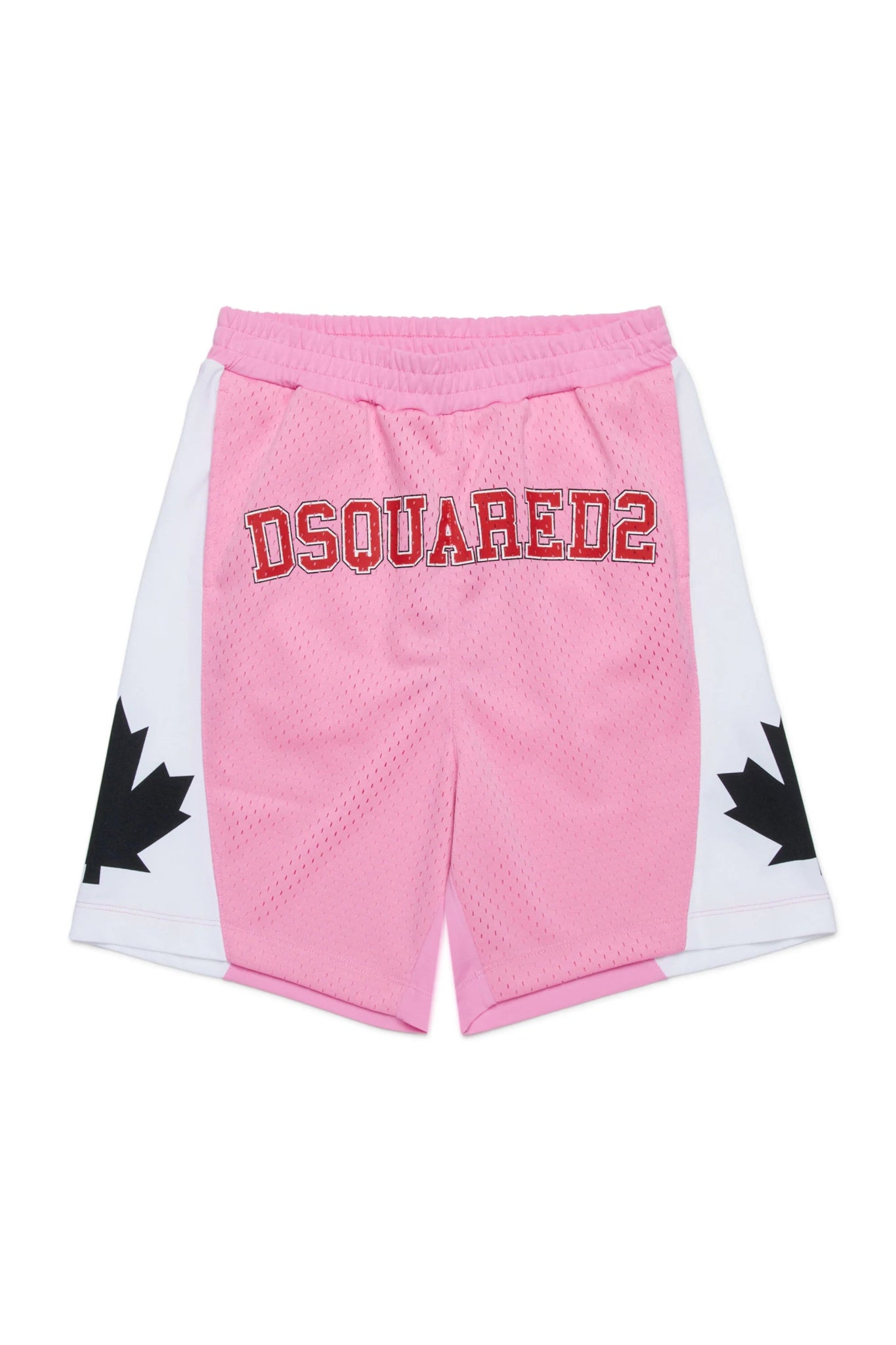 BERMUDA ROSA STILE BASKET CON LOGO DSQUARED2 - Angel Luxury