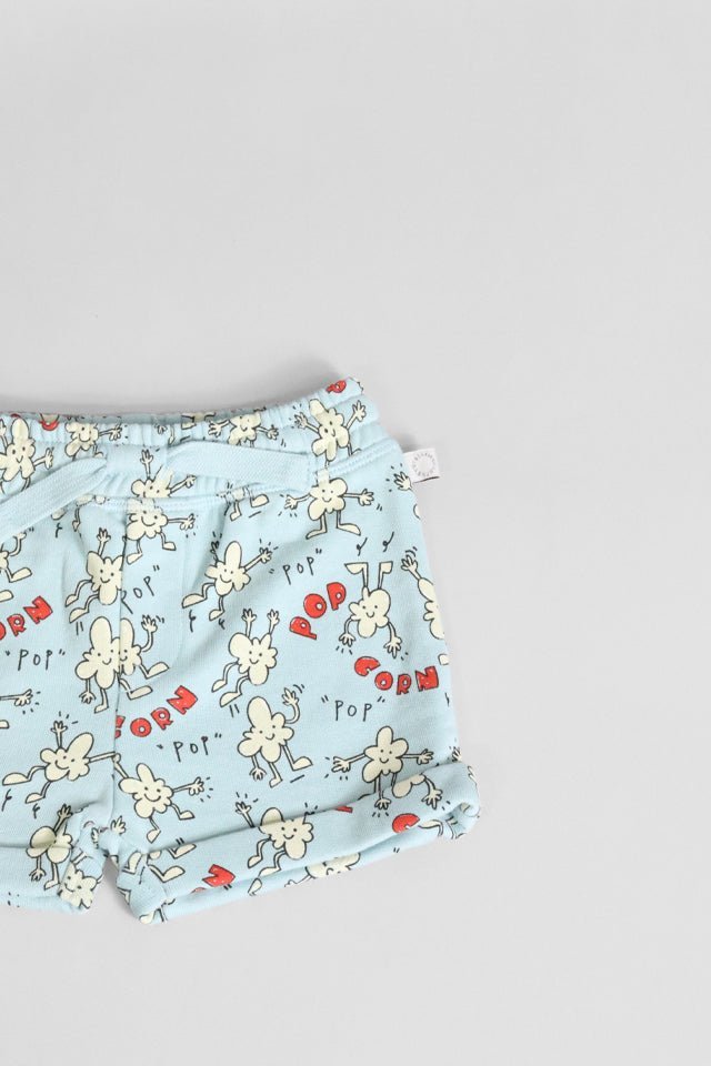 Bermuda StellaMcCartney celeste con popcorn - Angel Luxury