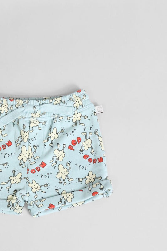 Bermuda StellaMcCartney celeste con popcorn - Angel Luxury