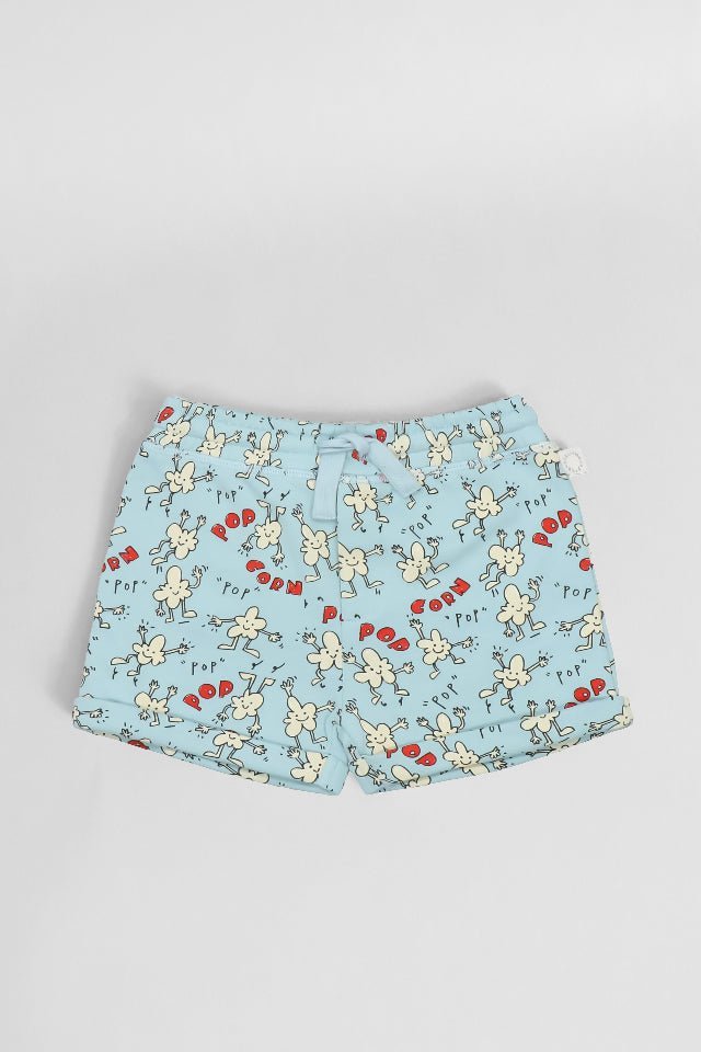 Bermuda StellaMcCartney celeste con popcorn - Angel Luxury