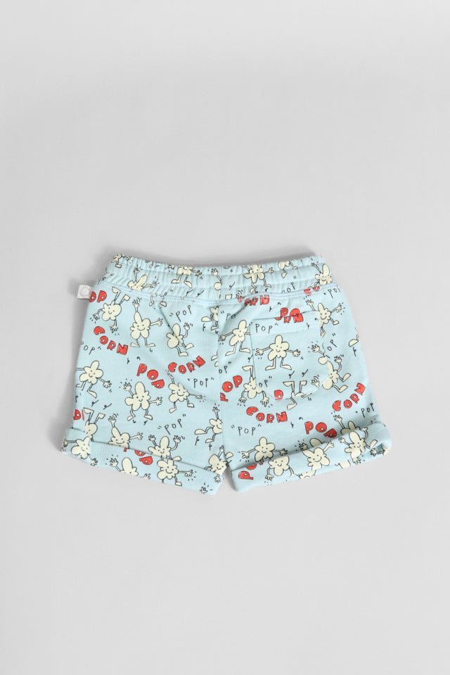 Bermuda StellaMcCartney celeste con popcorn - Angel Luxury