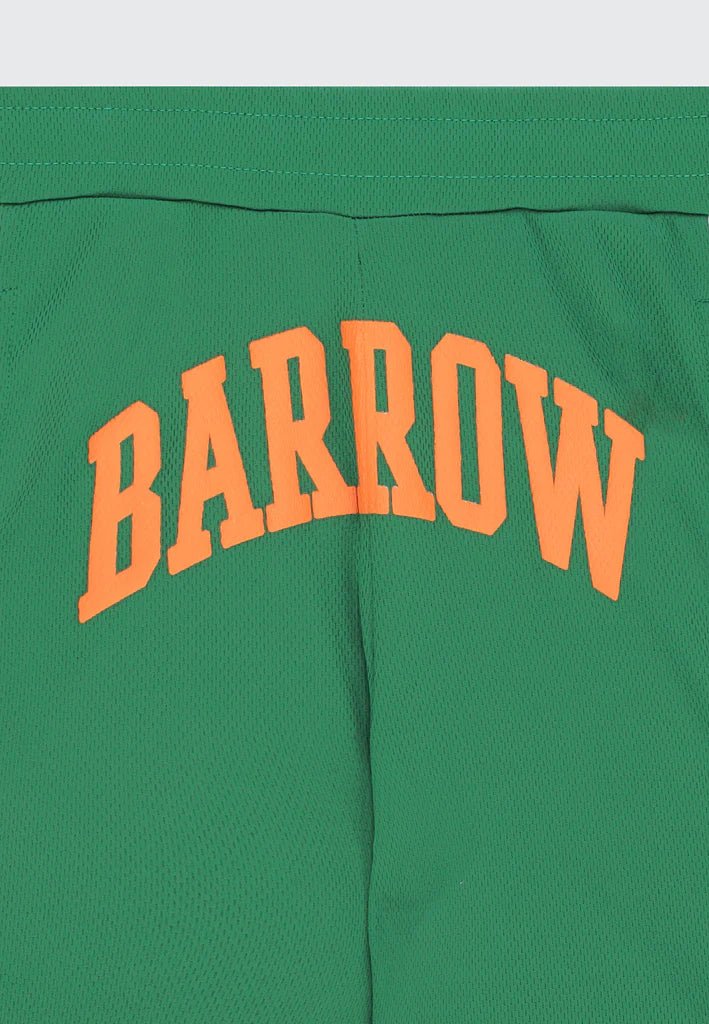 BERMUDA VERDE CON LOGO ARANCIONE BARROW - Angel Luxury
