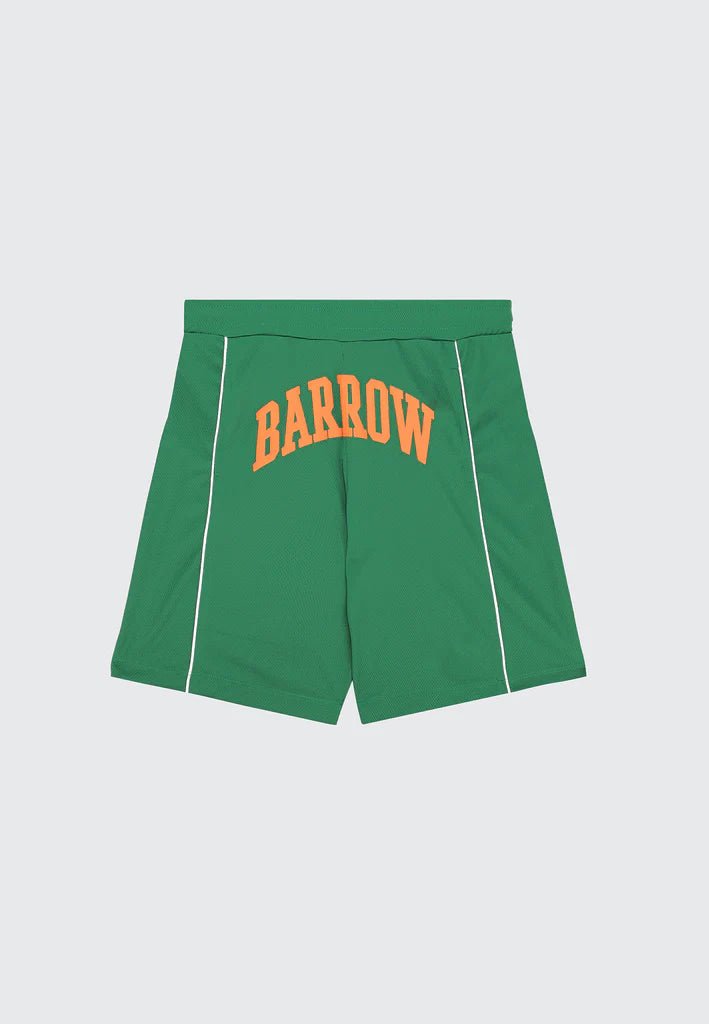 BERMUDA VERDE CON LOGO ARANCIONE BARROW - Angel Luxury