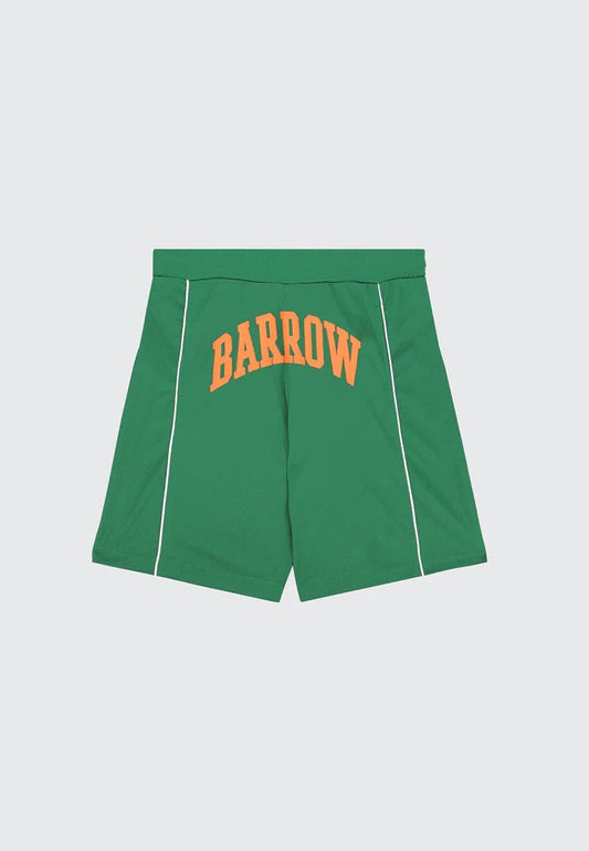 BERMUDA VERDE CON LOGO ARANCIONE BARROW - Angel Luxury