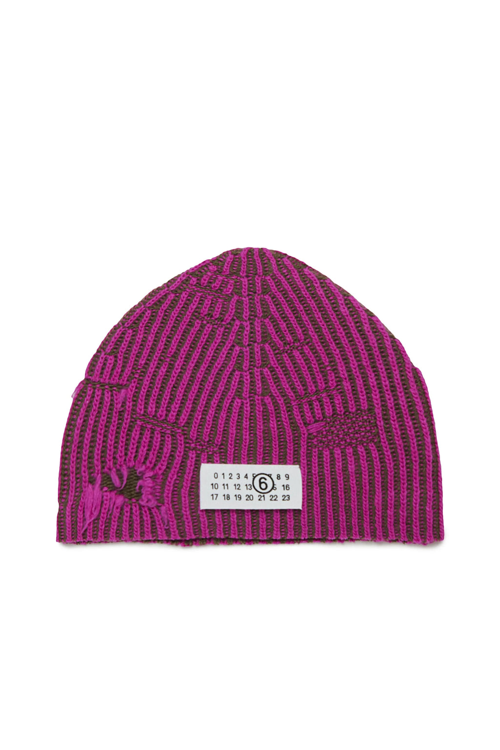 BERRETTO BICOLORE VIOLA/VERDE MAISON MARGIELA - Angel Luxury