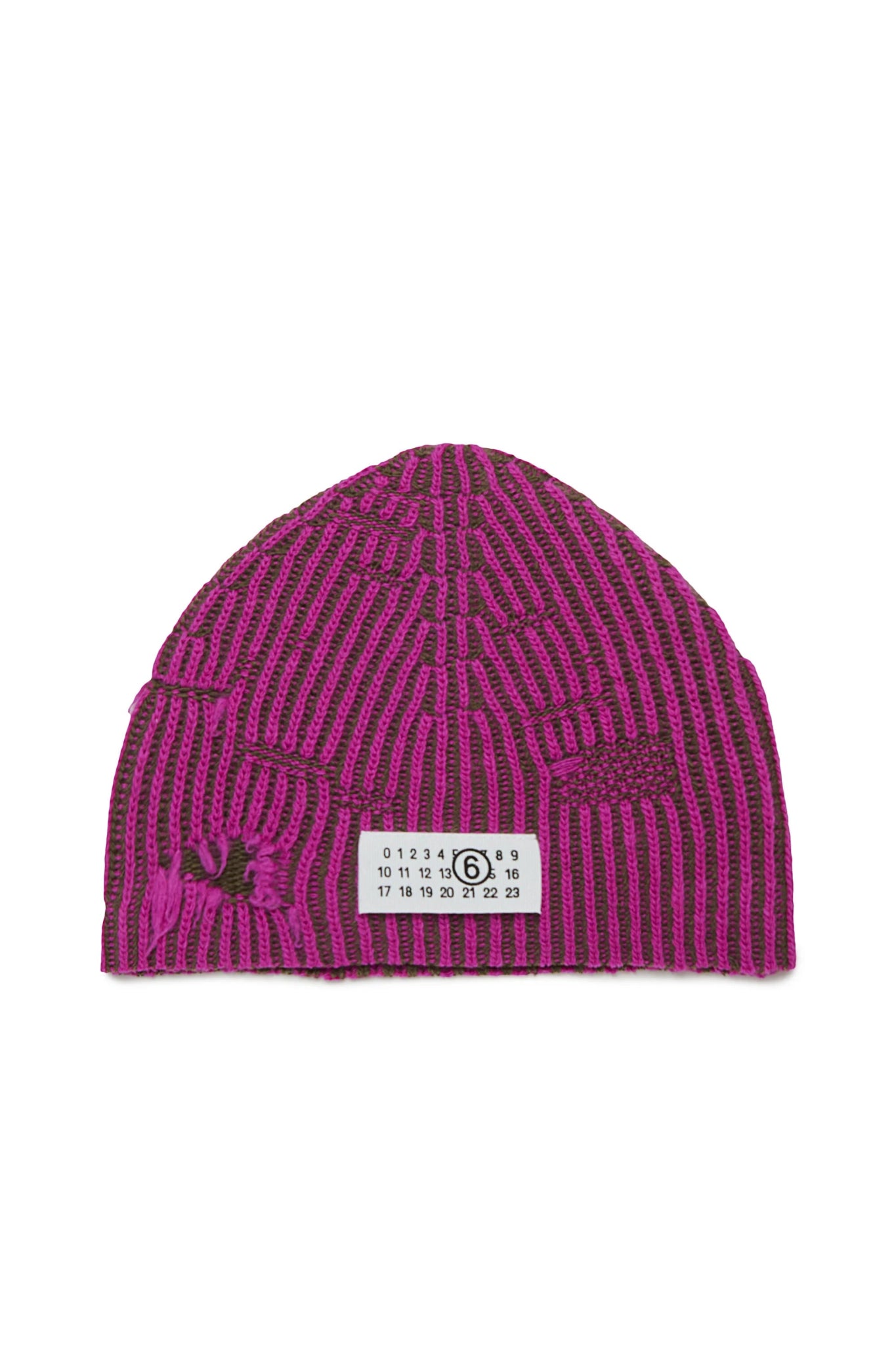 BERRETTO BICOLORE VIOLA/VERDE MAISON MARGIELA - Angel Luxury
