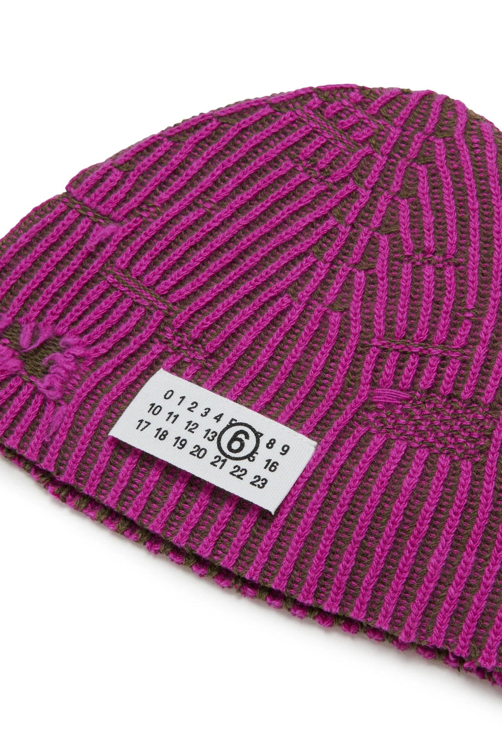 BERRETTO BICOLORE VIOLA/VERDE MAISON MARGIELA - Angel Luxury