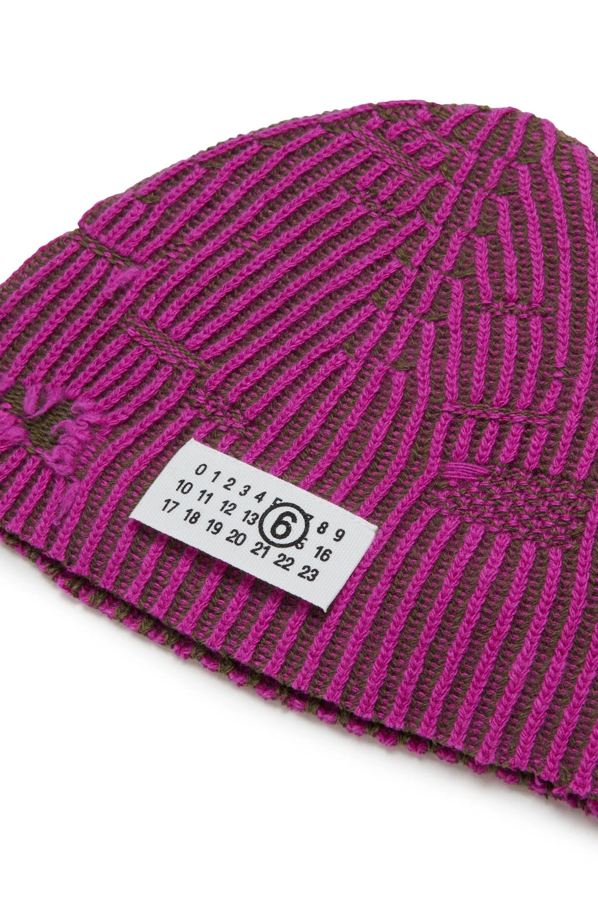 BERRETTO BICOLORE VIOLA/VERDE MAISON MARGIELA - Angel Luxury