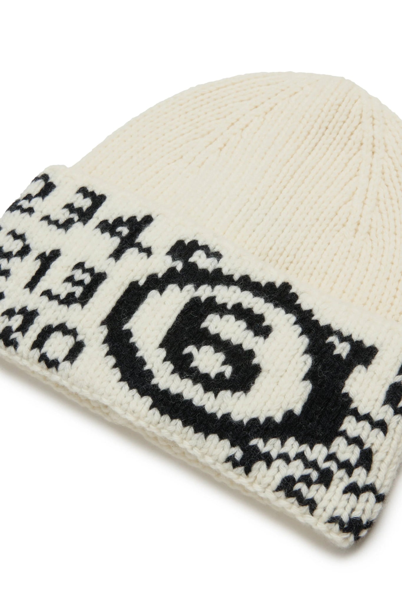 BERRETTO IN LANA PANNA CON LOGO NUMERICO MAISON MARGIELA - Angel Luxury
