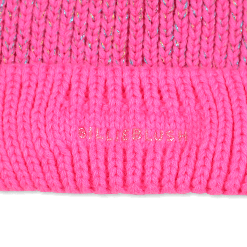 BERRETTO ROSA IN LANA CON DUE POMPON BILLIEBLUSH - Angel Luxury