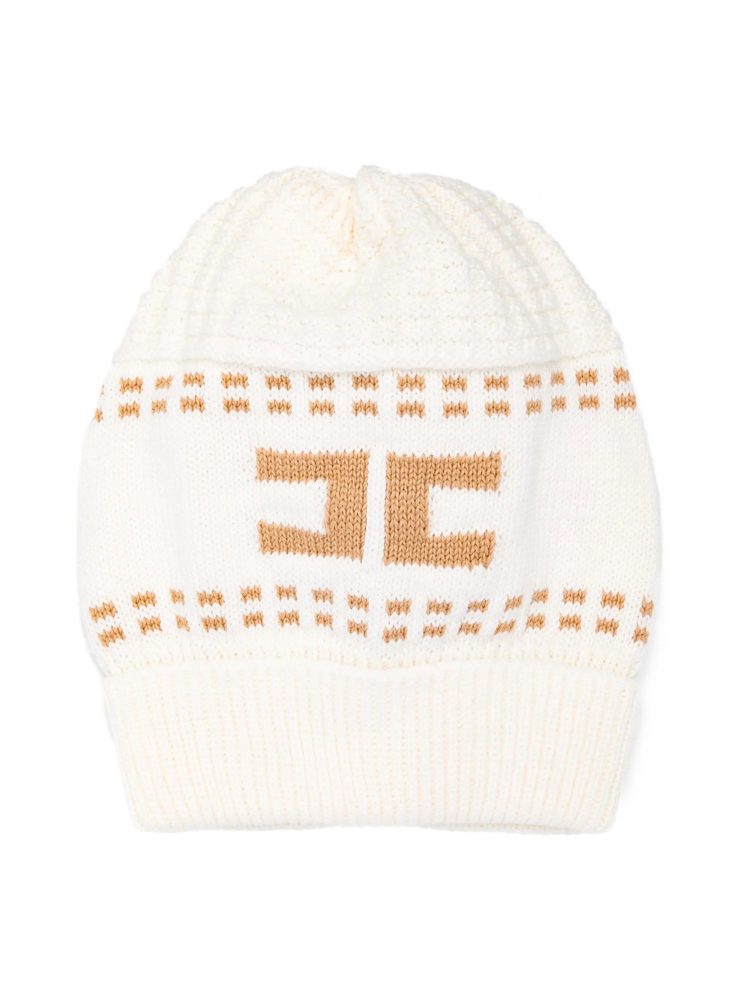BERRETTO TRICOT AVORIO/SABBIA ELISABETTA FRANCHI - Angel Luxury