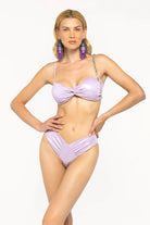 BIKINI LILLA FASCIA E SLIP CAN 4GIVENESS - Angel Luxury