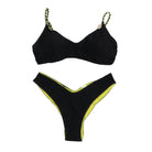 BIKINI NERO TRIANGOLO E SLIP MUST 4GIVENESS - Angel Luxury