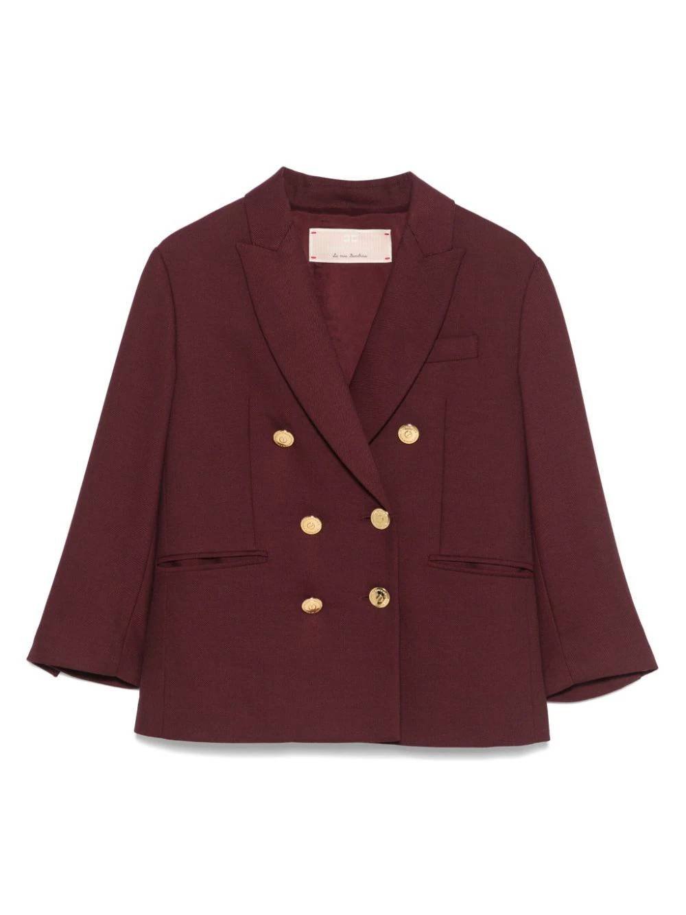 BLAZER BORDEAUX ELISABETTA FRANCHI - Angel Luxury