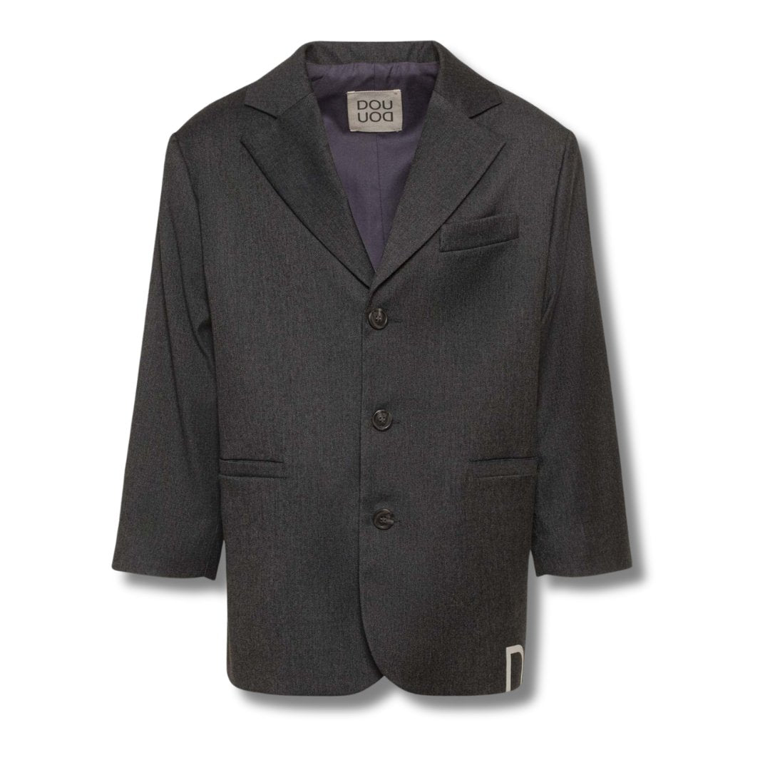 BLAZER MONOPETTO GRIGIO DOUUOD - Angel Luxury