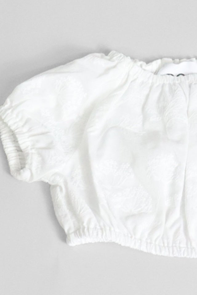 Blusa corta Douuod bianca - Angel Luxury