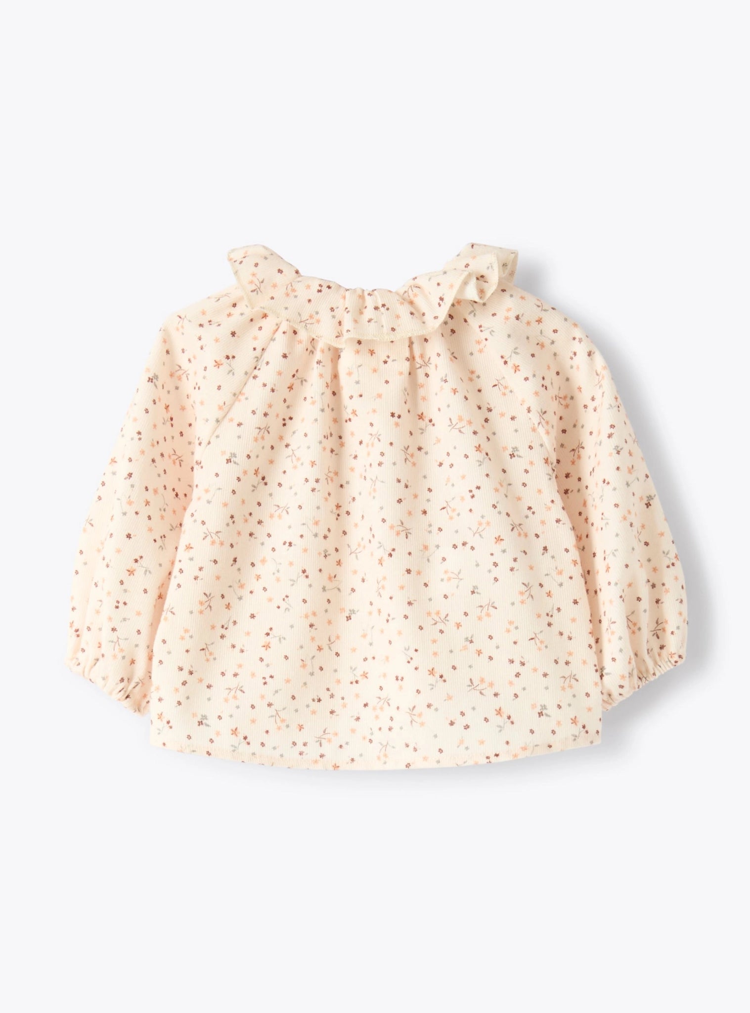 BLUSA PER NEONATA CON FIORELLINI TEDDY&MINOU - Angel Luxury