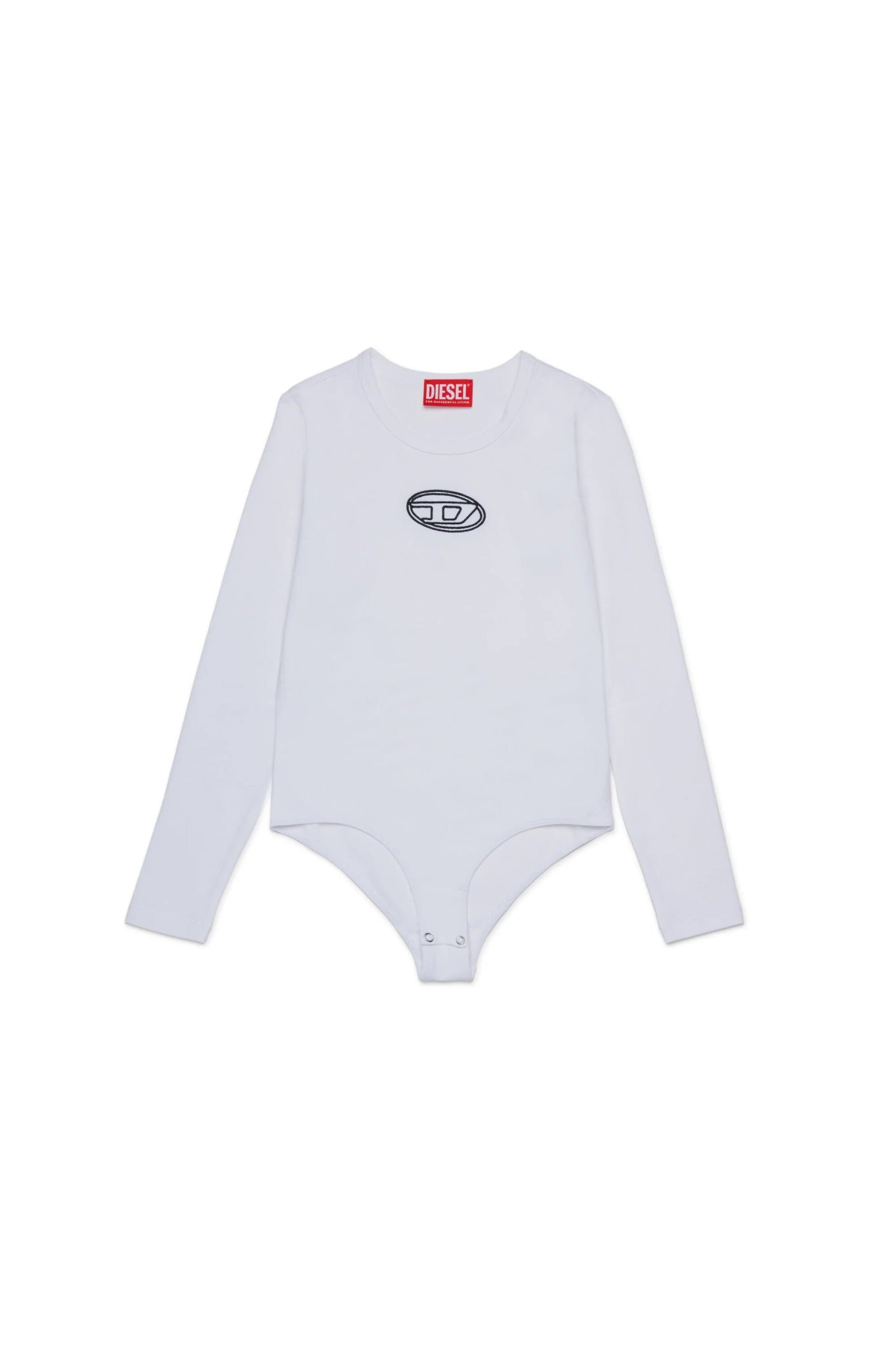 BODY BIANCO CON LOGO NERO DIESEL - Angel Luxury