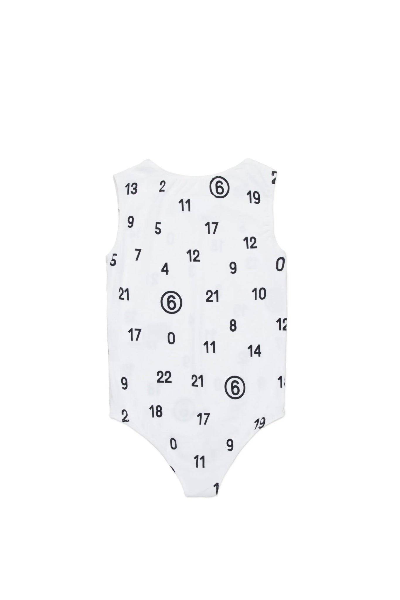 BODY BIANCO LOGO NUMERICO MAISON MARGIELA - Angel Luxury