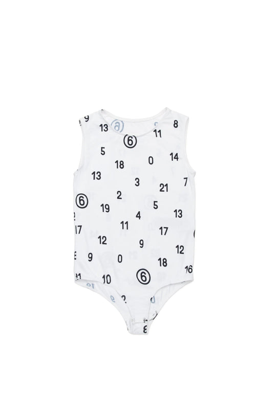 BODY BIANCO LOGO NUMERICO MAISON MARGIELA - Angel Luxury