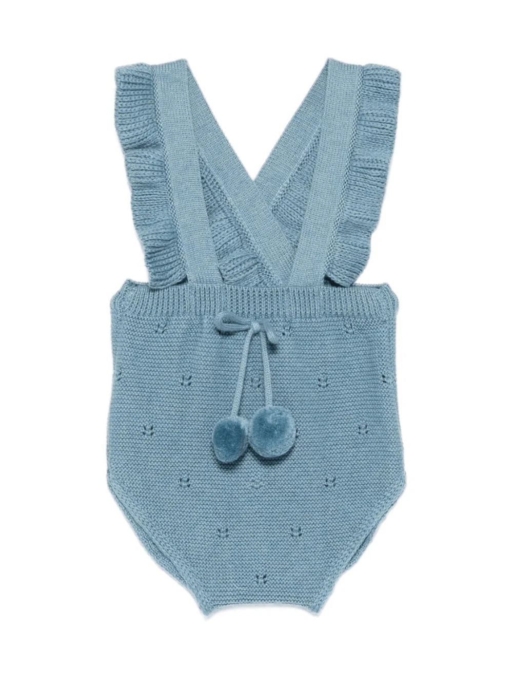 BODY CON BRETTELLE PER NEONATO BLU PAZ RODRIGUEZ - Angel Luxury